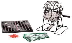 METALEN BINGO SPEL MET 90 NUMMERS EN 40 KAARTEN (BINGOMOLEN METAAL)